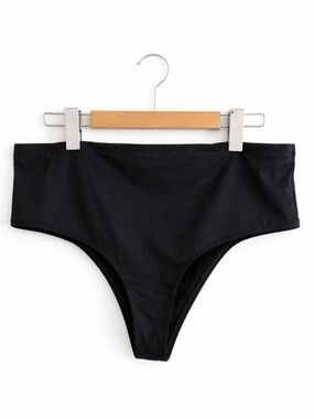 Penningtons Black Cheeky Cut Bikini Bottom - Plus Size 2X EUC